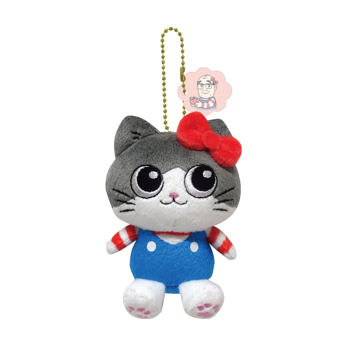 SANRIO x Neko Oji | Hello Kitty Mascot Holder Plush Keychain 8.3cm