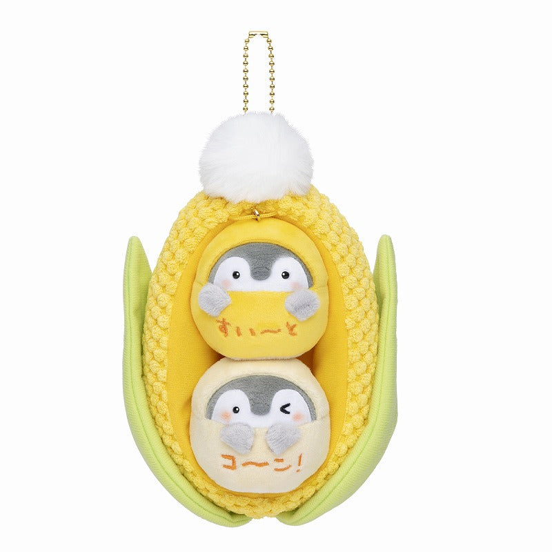 Koupen-Chan | Sweet Corn Mascot Plush Keychain H195 X W125 D90Mm