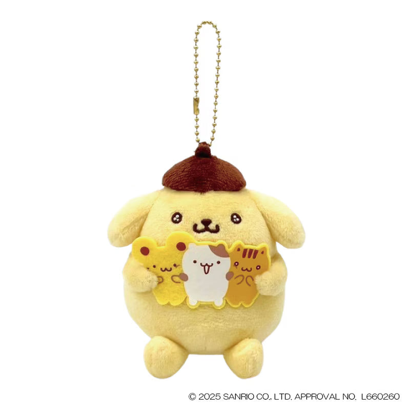 SANRIO | Pompompurim Friends Muffin Mascot Holder Bag Charm Keychain 100x80x115mm (30th Anniversary)