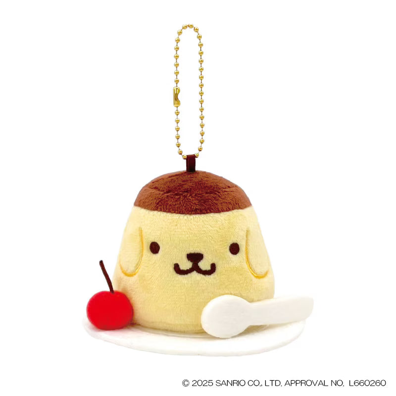 SANRIO | Pompompurim Pudding Mascot Holder Bag Charm Keychain 100x80x115mm (30th Anniversary)