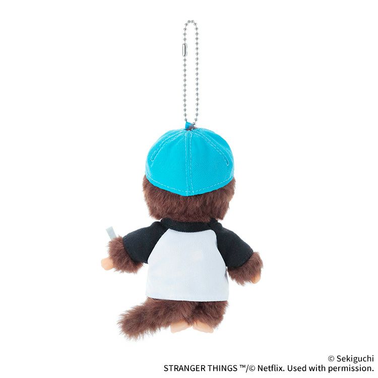 Monchhichi x Stranger Things | Hellfire Club ver. Keychain Plush Mascot Bag Charm 140×100×70mm