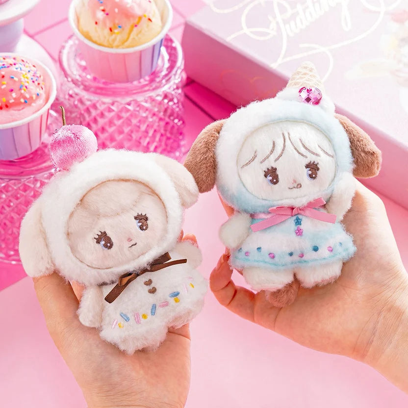 Lil ala mode x Mikko | Nuts Mascot Holder Bag Charm Keychain 140x100x50mm (Ice Cream)