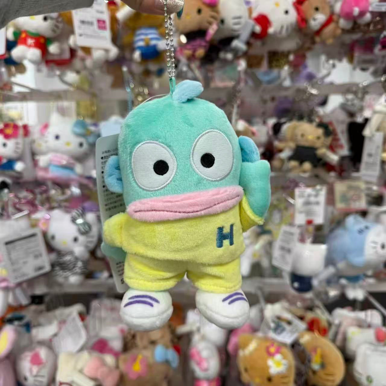 Avail x Sanrio | Hangyodon Mascot Holder Plush Keychain Bag Charm 140mm Approx. (Sports)