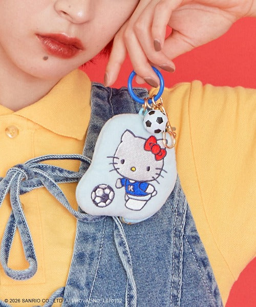 SANRIO x ACCOMMODE | Hello Kitty Mini Pouch Charm 86x70x20mm (Football)