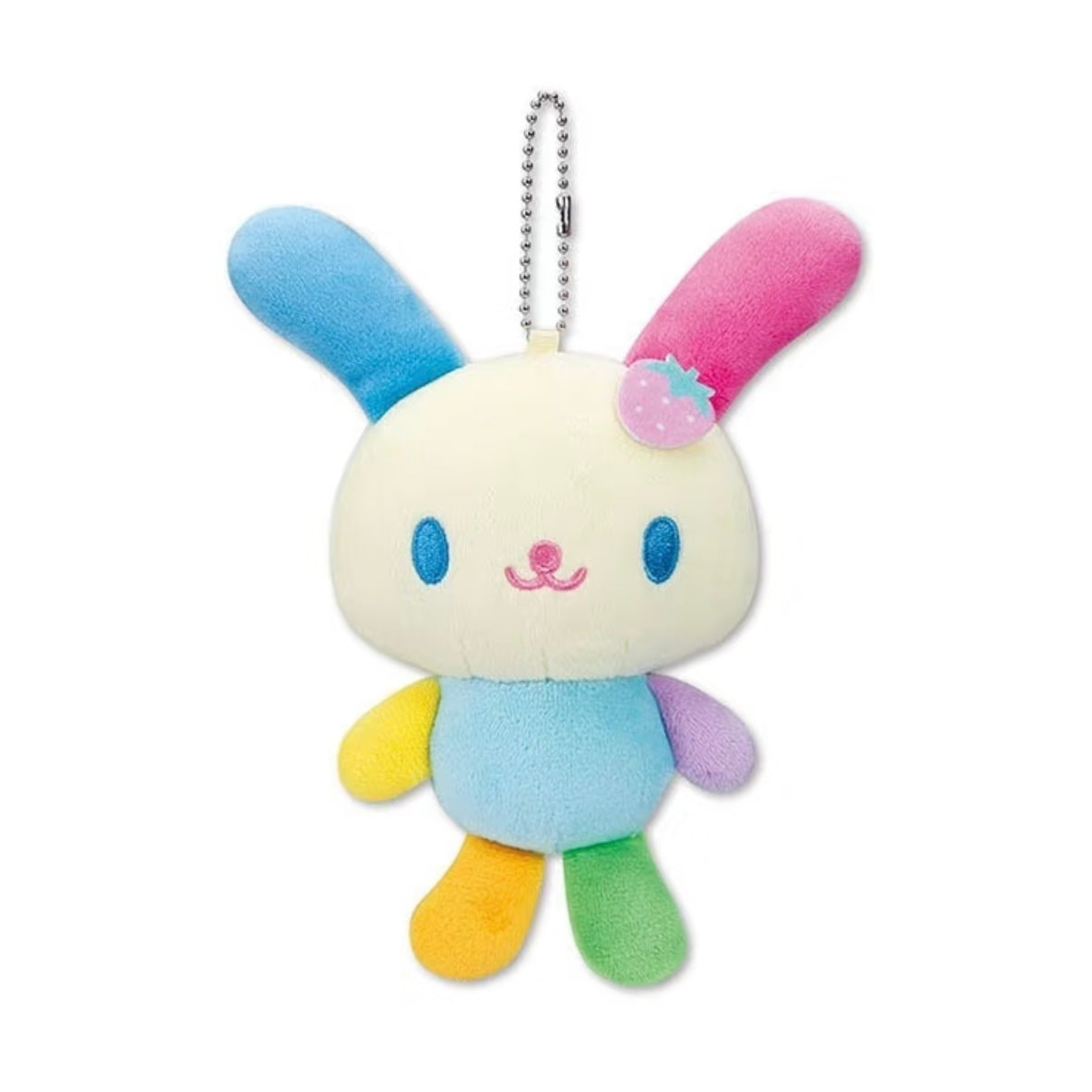 SANRIO x Avail | Usahana Mascot Holder Plush Keychain Bag Charm 50×75×138mm (Strawberry)