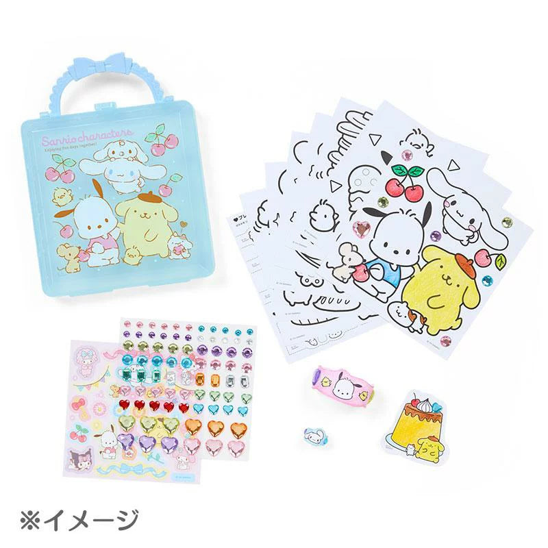 Sanrio | Coloring &Sticker Set 日本三丽鸥 手提 着色本&贴纸组合 Blue