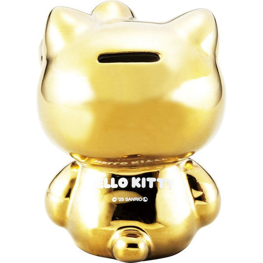 SANRIO | Hello Kitty Golden Money Box Piggy Bank W9.3×D8.8×H12.5