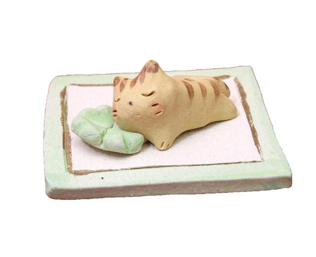 Craftman House | Handmade Incense Holder Four-leaf Clover Cat