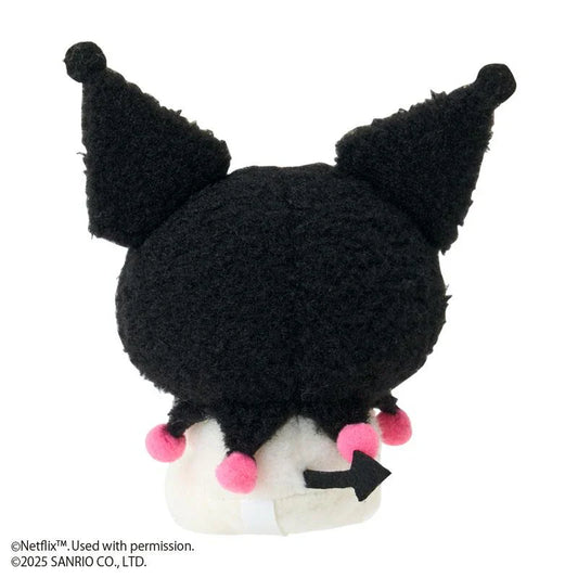 SANRIO | Kuromi Plush Mascot Holder Keychain Bag Charm W13×D6.5×H16cm (Netflix My Melody & Kuromi)