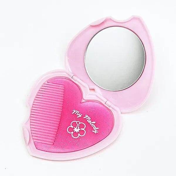 SANRIO | My Melody Heart Shaped Mirror Comb 18x107x154mm (Y2K)