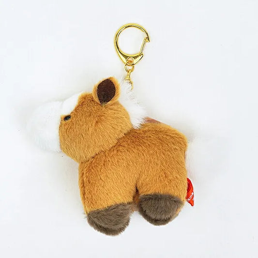 Chinese Zodiac Pocha Horse Plush Toy Keychain