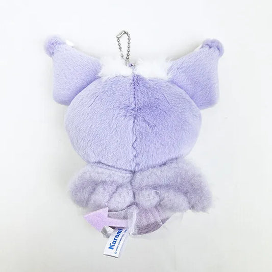 SANRIO | Kuromi Mascot Holder Bag Charm Plush Keychain 140×75×135mm (Angel Ballerina)