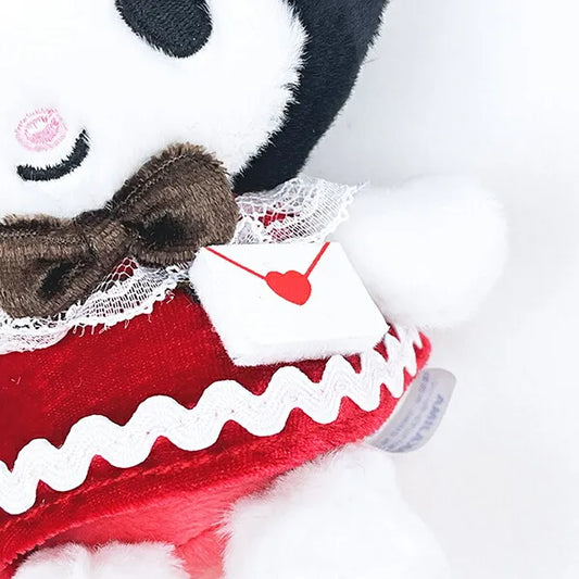 SANRIO | Kuromi Mascot Holder Bag Charm Plush Keychain 80x145x160mm (Lovely Love Letter)