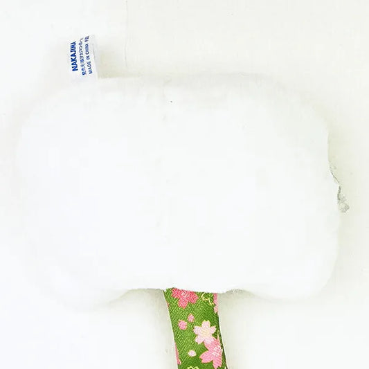 SANRIO | Hello Kitty Face Tag Mascot Holder Plush Keychain 60x110x90mm (Matcha Kimono)