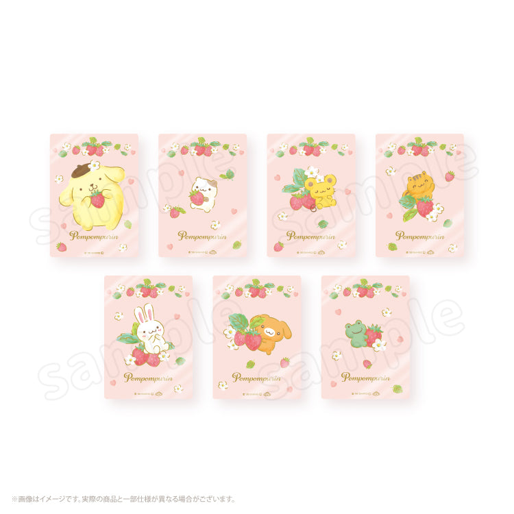 SANRIO | Pompompurin Trading Clear Cards Blind Box Secret 88x63mm (Strawberry Friends)