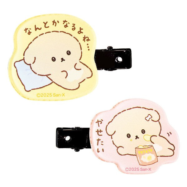 【Made in Japan】SAN-X | Bangs Clip Set Hair Clip H40×W40×D4mm (Ishiyowa-chan/Ishiyowachan)