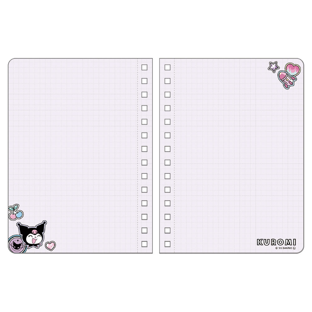 SANRIO | Kuromi B6 Ring Notebook 182×136×8mm