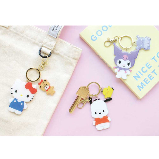 SANRIO | Hello Kitty Die-Cut Twin Key Holder Keychian 13x79x87mm
