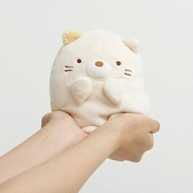 SAN-X | Sumikko Gurashi Tonkatsu Fried Pork Plush Doll Mochi Mochi Squishy Plush 135×100×105mm (Sumikko’s Favorite)