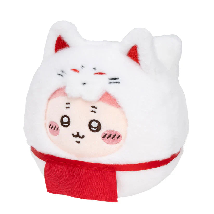 CHIIKAWA x MOGUMOGU | Daruma Plush Toy H125 x W115 x D130mm (Kani-chan)
