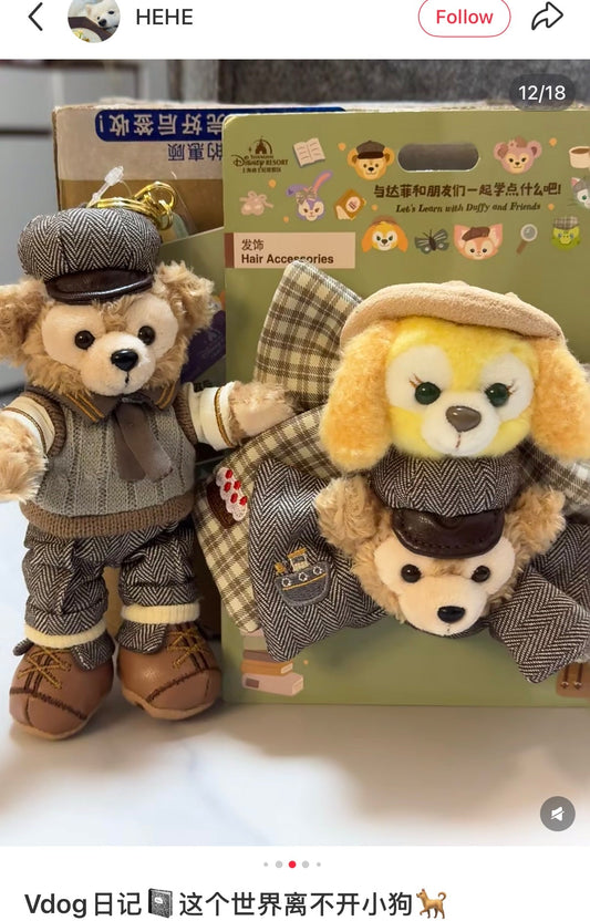 DISNEY | Shang Hai Disney Duffy & CookieAnn Mascot Hair Accessories Set Hair Tie (Let’s Learn with Duffy and Friends)
