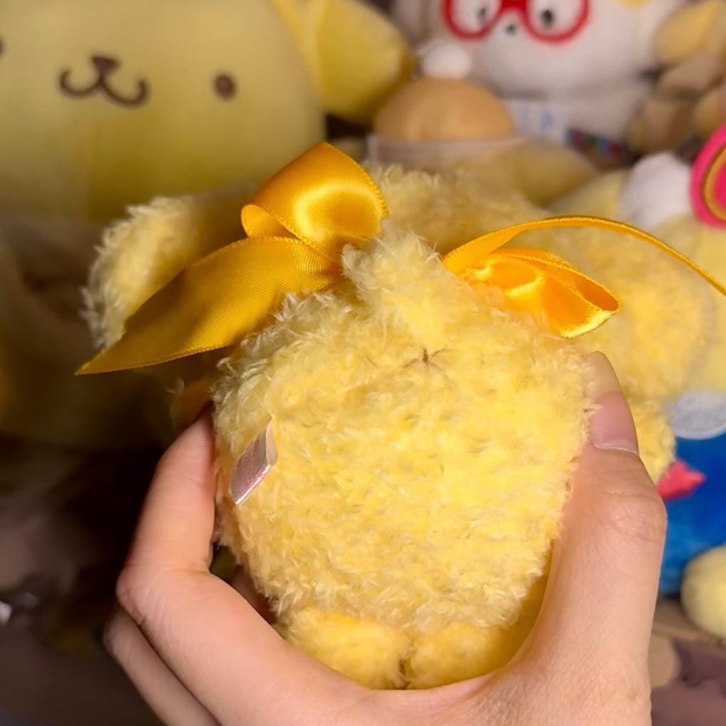SANRIO | Pompompurin Pom Pom Purin Plush Keychain Mascot Holder Bag Charm 230×140×90mm (Runrun Ribbon)
