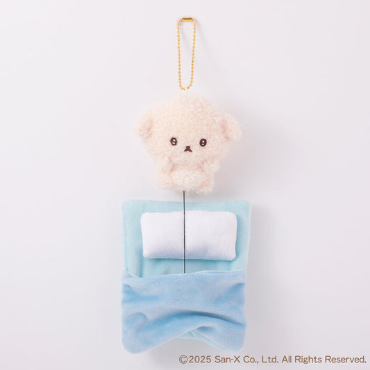 SAN-X | Ishiyowa-chan/Ishiyowachan Futon Pass Case Plush Keychain Bag Charm H120×W110×D55mm
