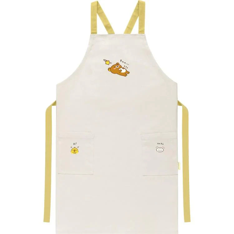 SAN-X | Korilakkuma & Rilakkuma Apron with 2 Pockets 800×510mm (Stay With Me)