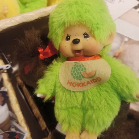 Monchhichi | Red Mascot Holder Bag Charm Keycahin (Hokkaido Melon)