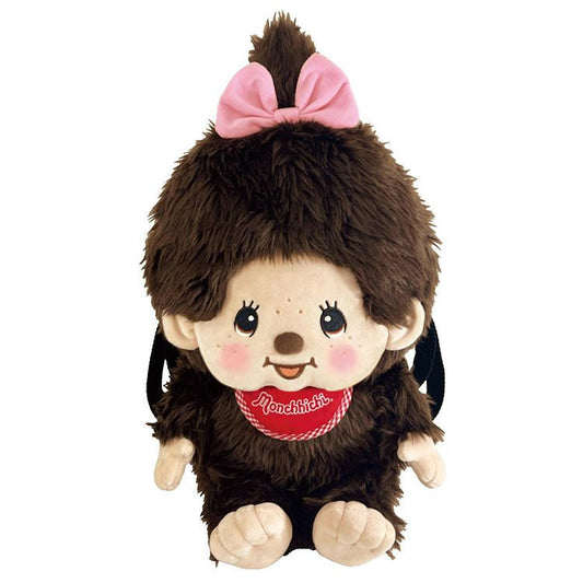Monchhichi | Monchhichi Plush Backpack 32×W22×34cm (Monchhichi-kun Girl)