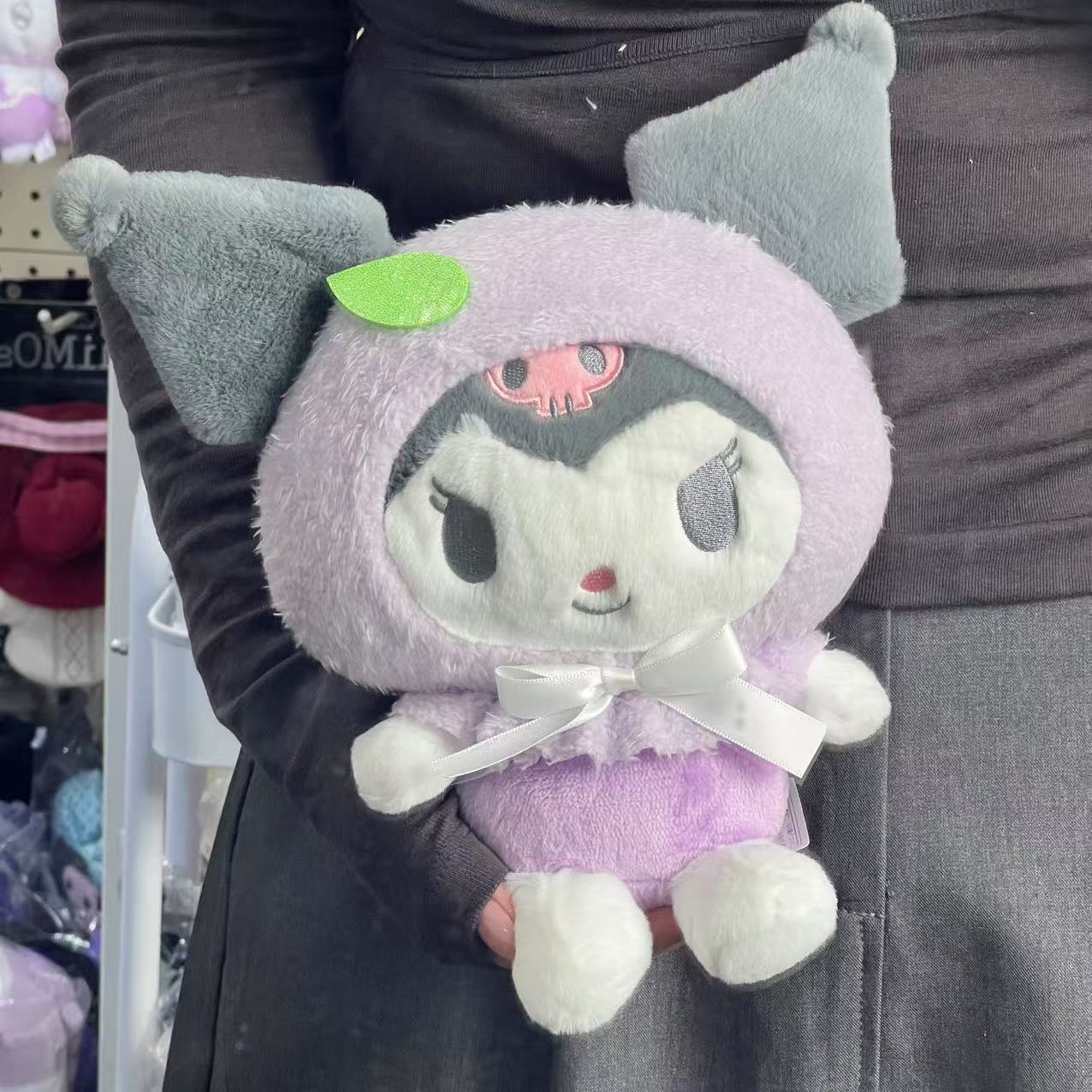 SANRIO | Pastel Fruit Hat Plush Toy Doll 12 x 21 x 20cm (Kuromi)