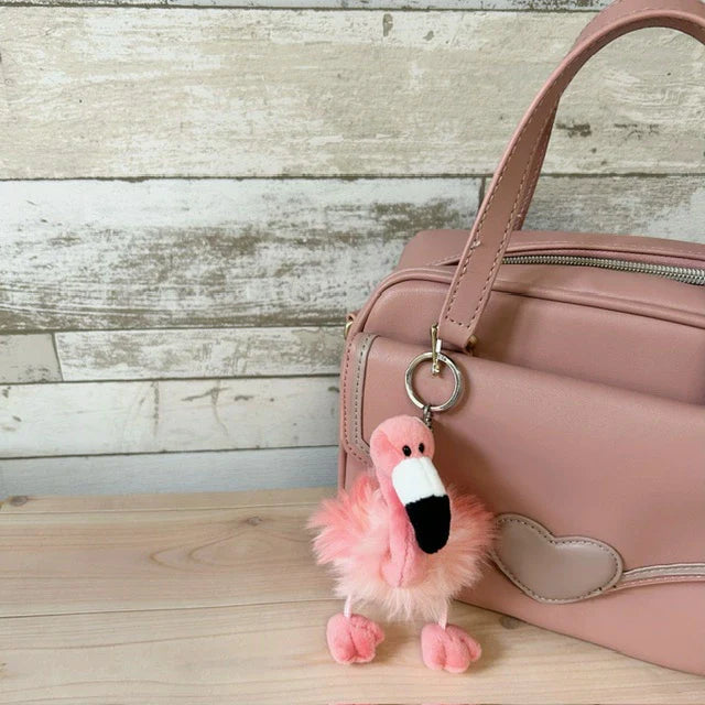 NICI Flamingo with Hood Bean Bag Charm Key Holder 10 cm