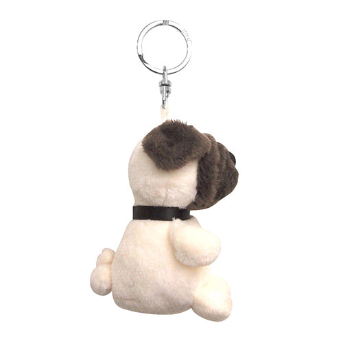 NICI Pug 10cm Bean Bag Keyring Keyholder