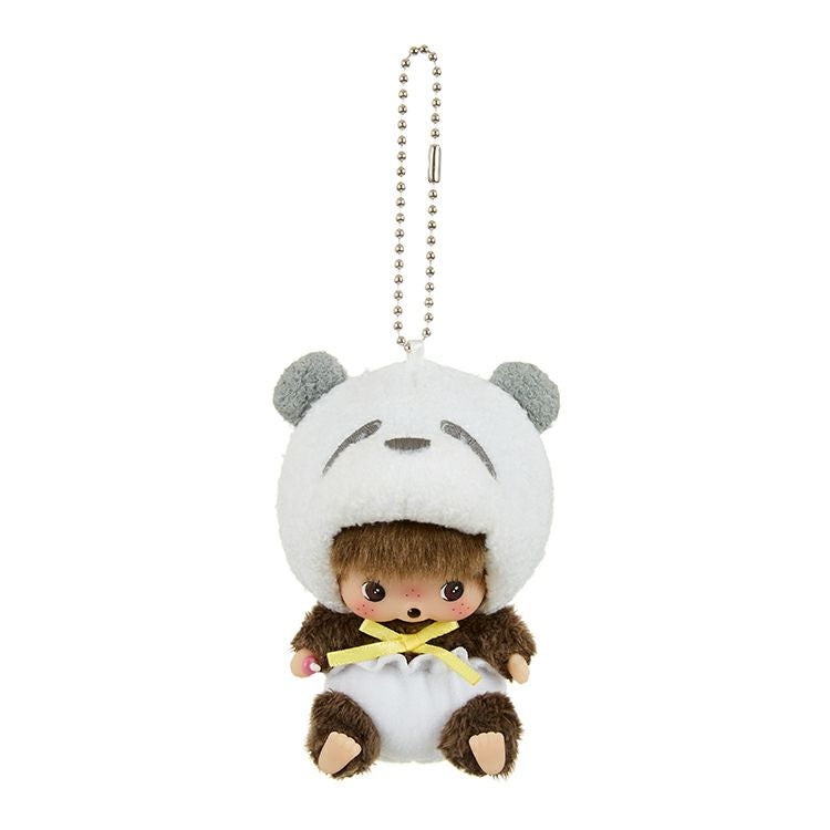 Monchhichi | Sekiguchi Bebichhichi Mascot Holder Plush KeyChain 13×6.5×7cm (Animaru/Panda)