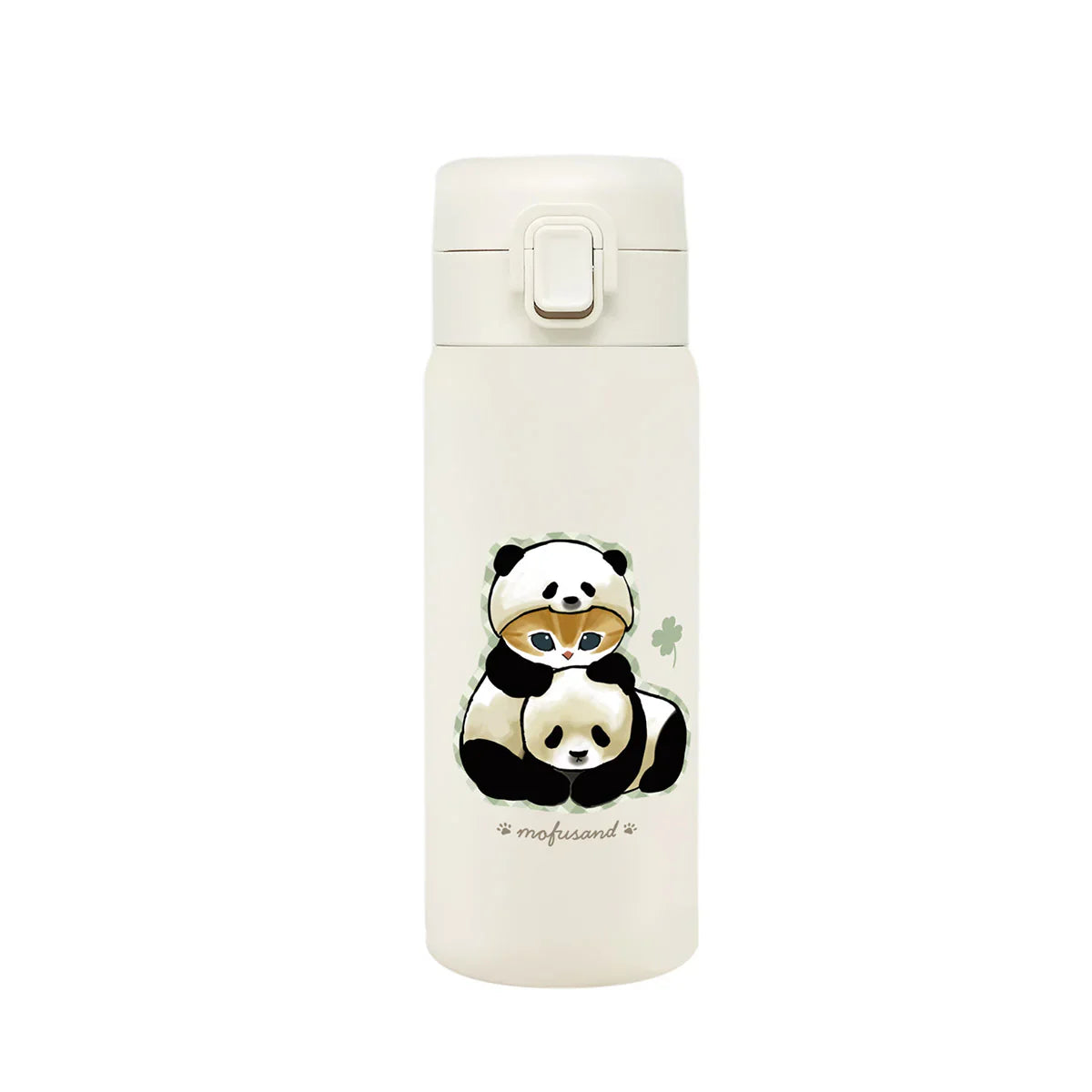 MOFUSAND | Stainless One-Push Bottle 350ml (Panda Meow)