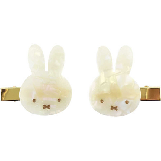 Miffy | Hair Clip Set Of 2 (Marble Gold) 米菲 刘海发卡/前额发卡