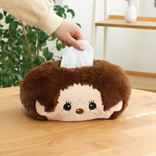 Monchhichi | Tissue Box Cover Plush 300×160×180mm (Smile Face)