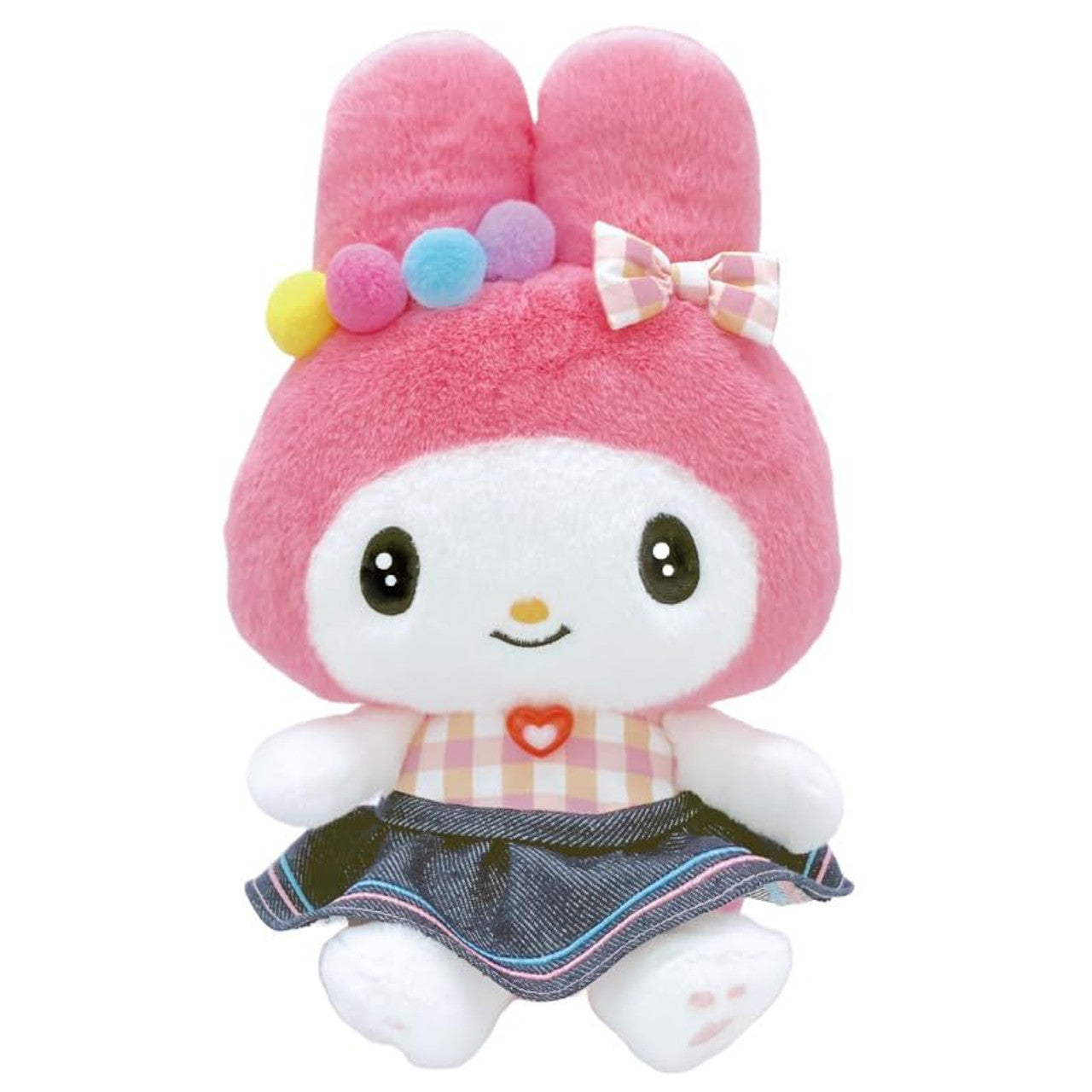 SANRIO | My Melody Plush Toy Plush Doll 12 x 16 x 25cm (Gingham Denim)