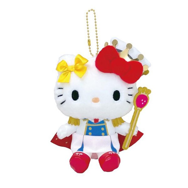SANRIO | Hello Kitty Mascot Holder Bag Charm Plush Keychain 155×75×120mm (Fragaria Memories Knight)
