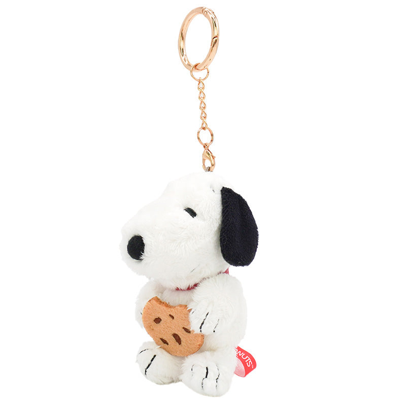 PEANUTS | Snoopy Carabiner Plush Mascot Keychain Bag Charm 120x70x70mm (Cookie)