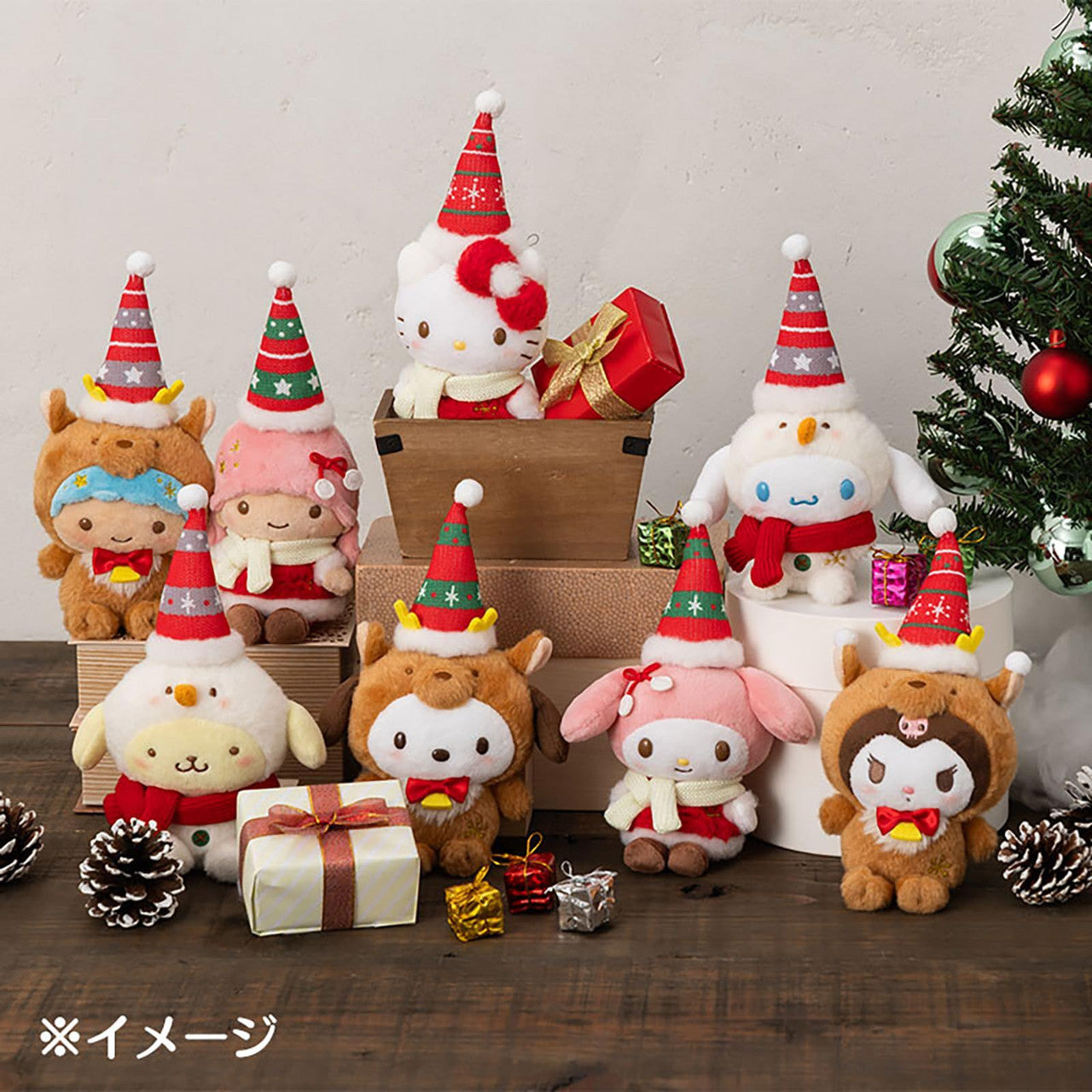 Sanrio | Mascot Holder Plush Keychain Kuromi 21.1 X 10.5 7.6Cm (Christmas 2024)