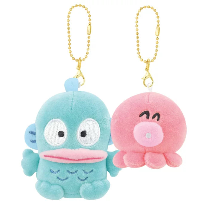 SANRIO | Nico Nui Keychain Plush Mascot 14.5 x 9.5 x 6 cm (Hangyodon & Sayuri-chan)