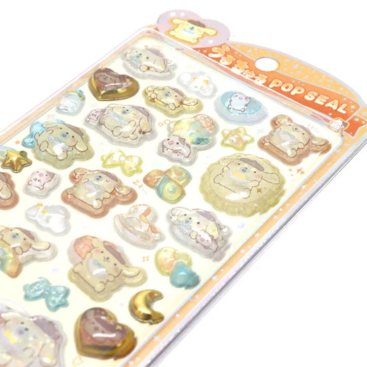 SANRIO | Pop Seal Hologram 3D Sticker 200×95×7mm (Pompompurin Pom Pom Purin)