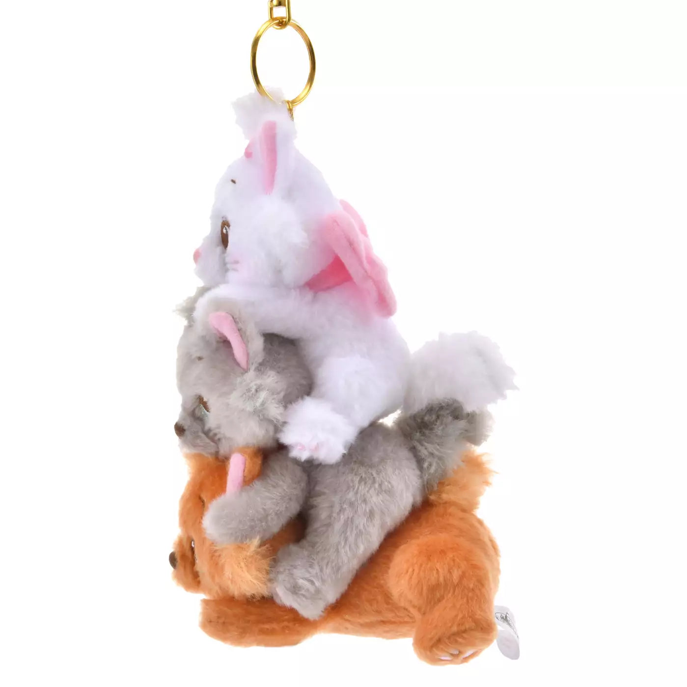 DISNEY | Aristocats Plush Keychain Mascot Holder Marie Berlioz Toulouse Cat 15×3.5×1.7cm (DISNEY CAT DAY 2025)
