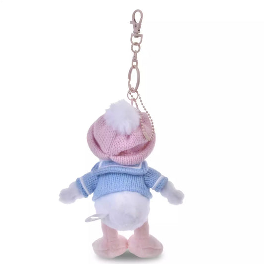 DISNEY | Tokyo Disney Store Donald Duck Plush Keychain Bag Charm Mascot 175×135x95mm (Winter Shiny Color)