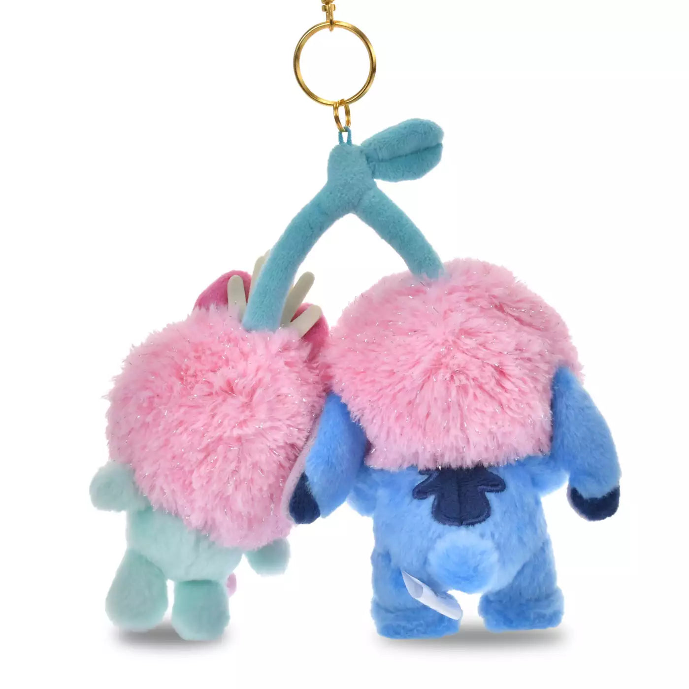 DISNEY | TokyoDisneyStore Stitch & Scrump Plush Keychain Bag Charm 138×98×78mm (Cherries GLOSSY FRUITS)