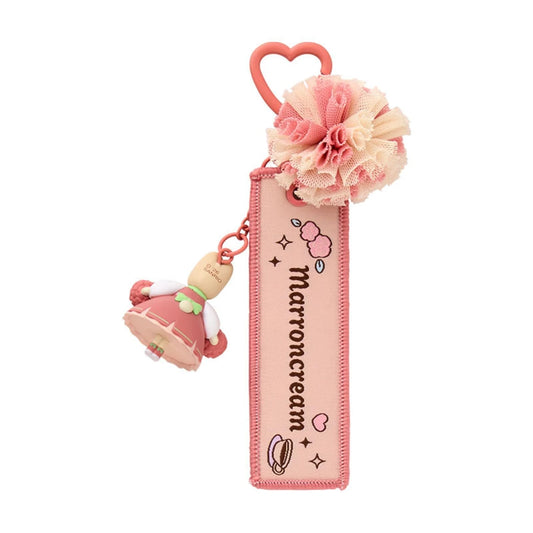 SANRIO | Marron Cream Figure Mascot Keychain & Logo Tag 125X72X28mm (Cheering Everyone On! Cheer Tales)