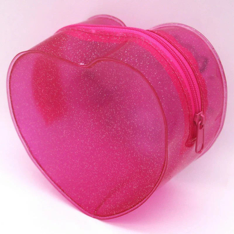 SANRIO | My Melody Heart Shaped Clear Pouch with Zipper 115×120×65mm