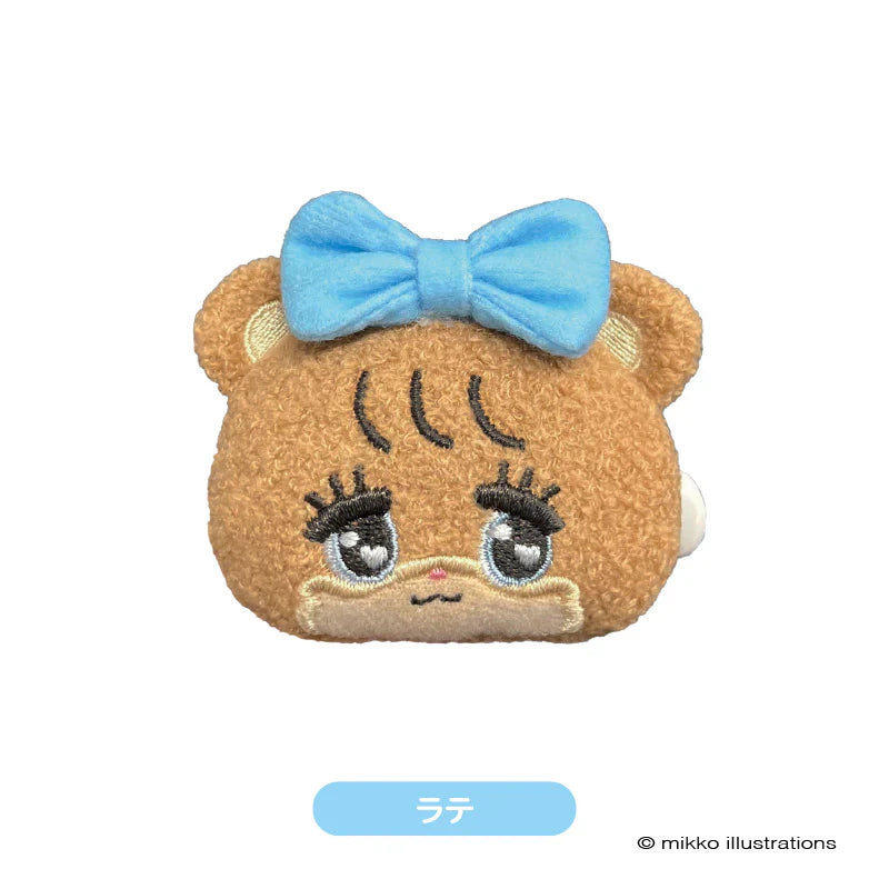 Mikko Illustrations | Plush Badge 62×80×30mm (Latte Ribbon)