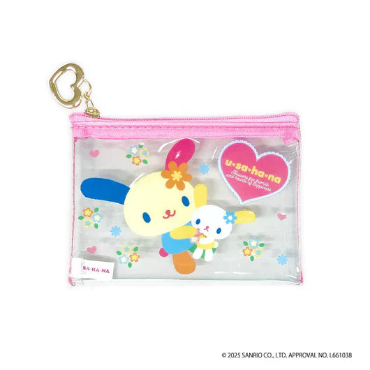 SANRIO | Usahana Mini Clear Pouch 90x120x8mm (Pink)
